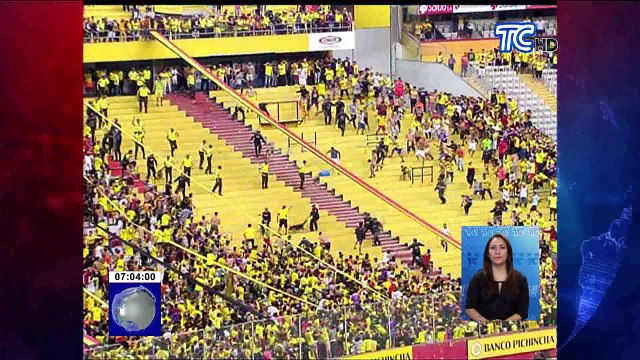 Incidentes registrados en el estadio Monumental dejó varios heridos