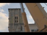 Cascia (PG) - Terremoto, messa in sicurezza campanile chiesa S.Antonio Abate (31.01.17)