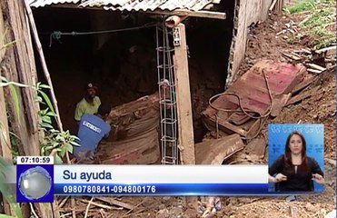 Tres familias perdieron sus viviendas por las lluvias en Guayaquil