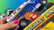 Tonka Lights and Sounds Police ESU Police Car Fire Truck and ambulance with McQueen