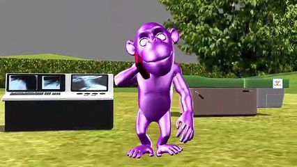 Five Little Monkeys Jumping on the Bed Nursery Rhyme - Cartoon Animation Rhymes for Children