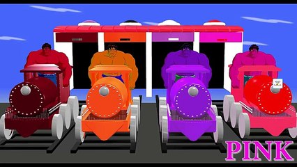 Thomas Train And Hulk Friends Teach Colors for Children Kids Toddlers, Baby Learning Videos