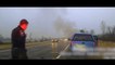 Ce policier héroique sauve une femme piégée dans sa voiture en feu