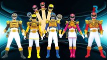 POWER RANGERS MEGAFORCE Finger Family Cartoon Animation Nursery Rhymes For Children