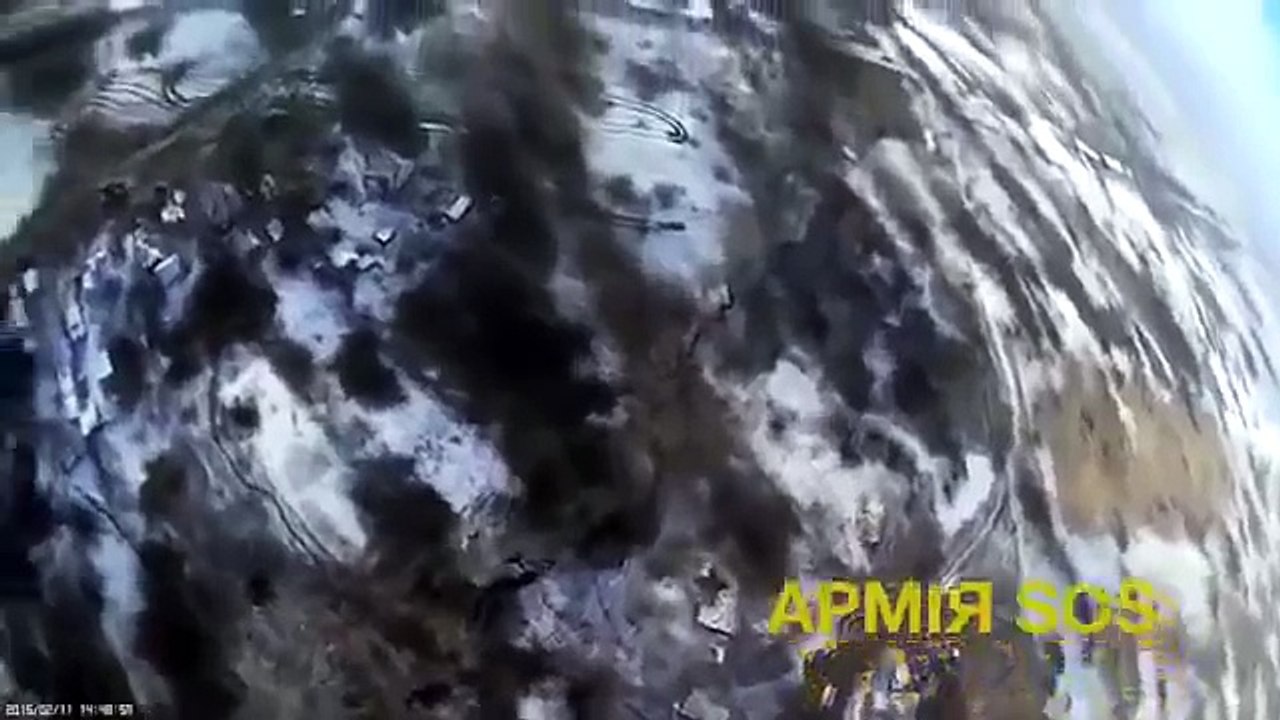 16.03. Константиновка Люди поджигают казармы украинских оккупантов