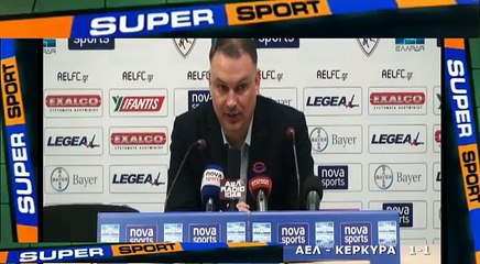 19η ΑΕΛ-Κέρκυρα 1-1 2016-17 Συνέντευξη τύπου (TRT)