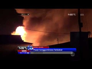 Kebakaran di Pasar Sungguminasa - NET5