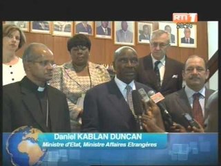 Rencontre entre le ministre d'Etat, ministre des affaires étrangères et les doyens du corps diplomatique