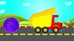 Colors Fun Learning Basket Ball Cartoons With Dump Truck | Teach Colours Children Kids Little Baby