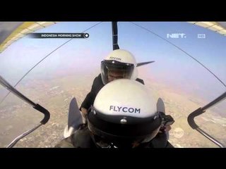 Ikon Mas Febry Bertualang dengan Pesawat Microlight Trike