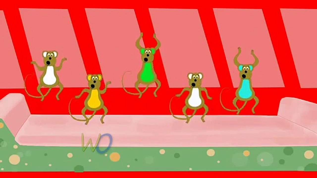 5 Little Monkeys Jumping On The Bed | Kids Songs & Nursery Rhymes | Animal Song