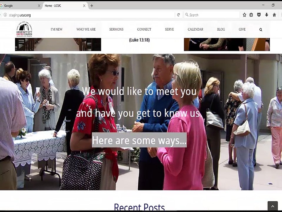 UCUC website overview