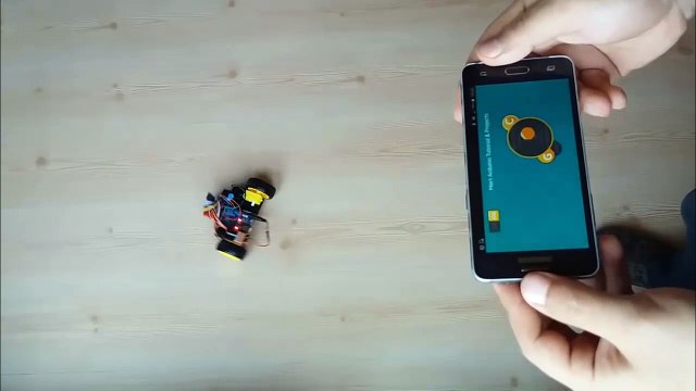 Demo Smartphone Controlled Arduino Robot Car via Bluetooth