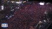 Une mer de lumière lors d'un rassemblement en Corée du Sud