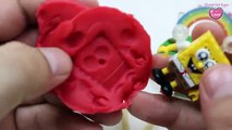 Play Doh Lollipop Surprise Marvel Hulk Spongebob Squarepants Minions Surprise Toys