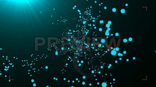 Aqua particles Stock Motion Graphics