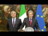 Roma - Dichiarazioni alla stampa di Gentiloni e Tajani ((30.01.17)