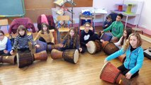 [Ecole en choeur] académie Orléans-Tours école République-Liberté Joué-lès-Tours atelier percussions 2016-17