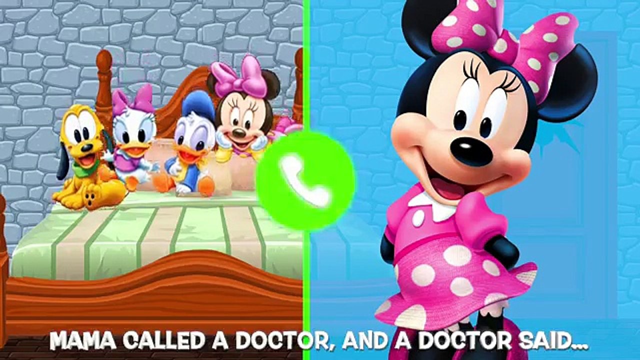 Five Little Mickey Mouse Baby Friends Jumping on the Bed with Doc McStuffins Видео Dailymotion