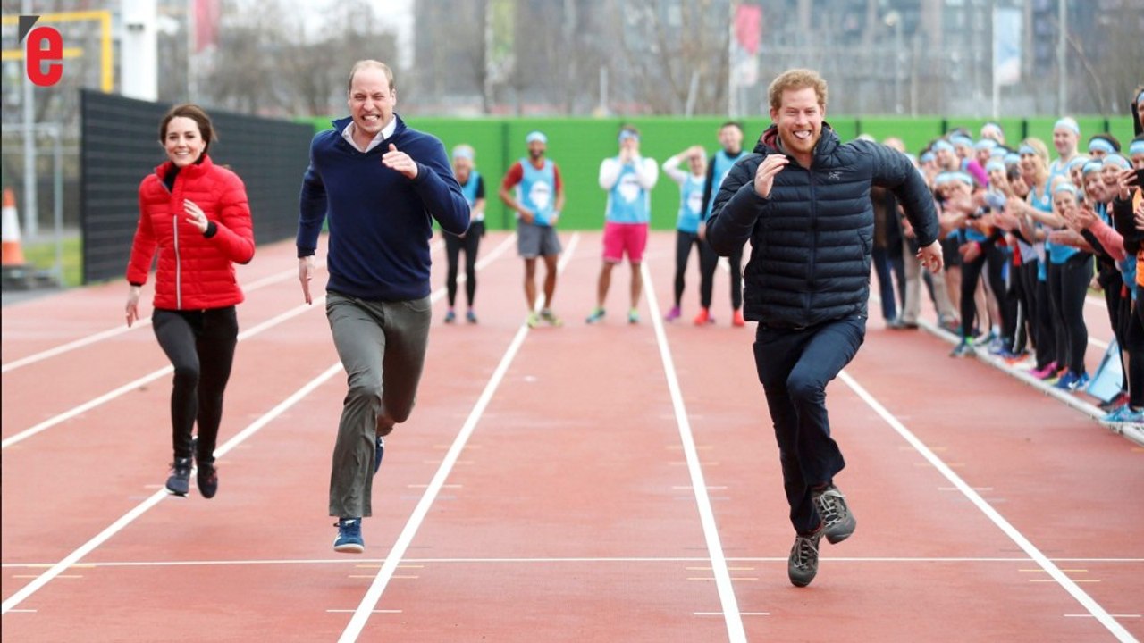 Le prince Harry bat Kate et William sur une course de 50 mètres