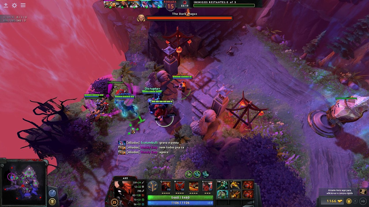 Matando o Boss Invoker do Evento Lua Negra - 140 Bombas do Techies kkkk