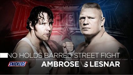 Dean Ambrose vs Brock Lesnar - WrestleMania 32 - Official Promo