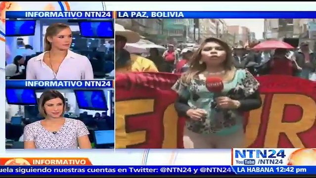 Trabajadores protestan en Bolivia para exigir destitución de gerente de la aseguradora de salud más grande del país
