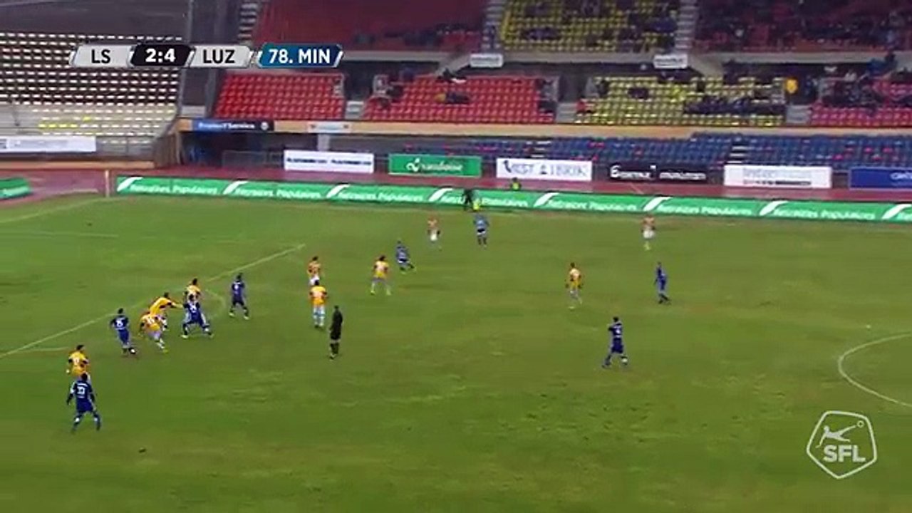 Lausanne 3:4 FC Luzern (19.Spieltag Swiss Super League. 5 February 2017)