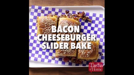 Bacon Cheeseburger Slider Bake