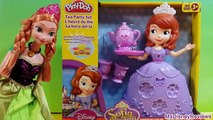 Play-Doh Cookie Monster Disney Sofia the First Tea Party Set Hasbro MsDisneyReviews dough