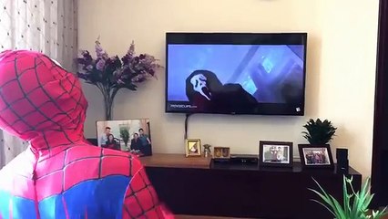 #SCREAM vs SPIDERMAN! Ironman w/ Scream compilation & Friends by SuperHero Kids Reality TV