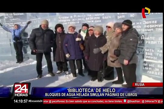 La primera biblioteca de hielo del mundo abrió sus puertas