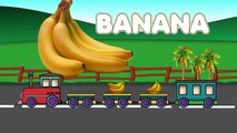 Поезда для детей для обучения названия фруктов образовательное видео для детей
