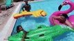 FAMILY POOL OLYMPICS CHALLENGE!! Playtime In The Pool - Kids Summer Fun Activity
