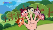 Monkey Cartoons Animation Singing Finger Family Nursery Rhymes for Preschool Childrens Song