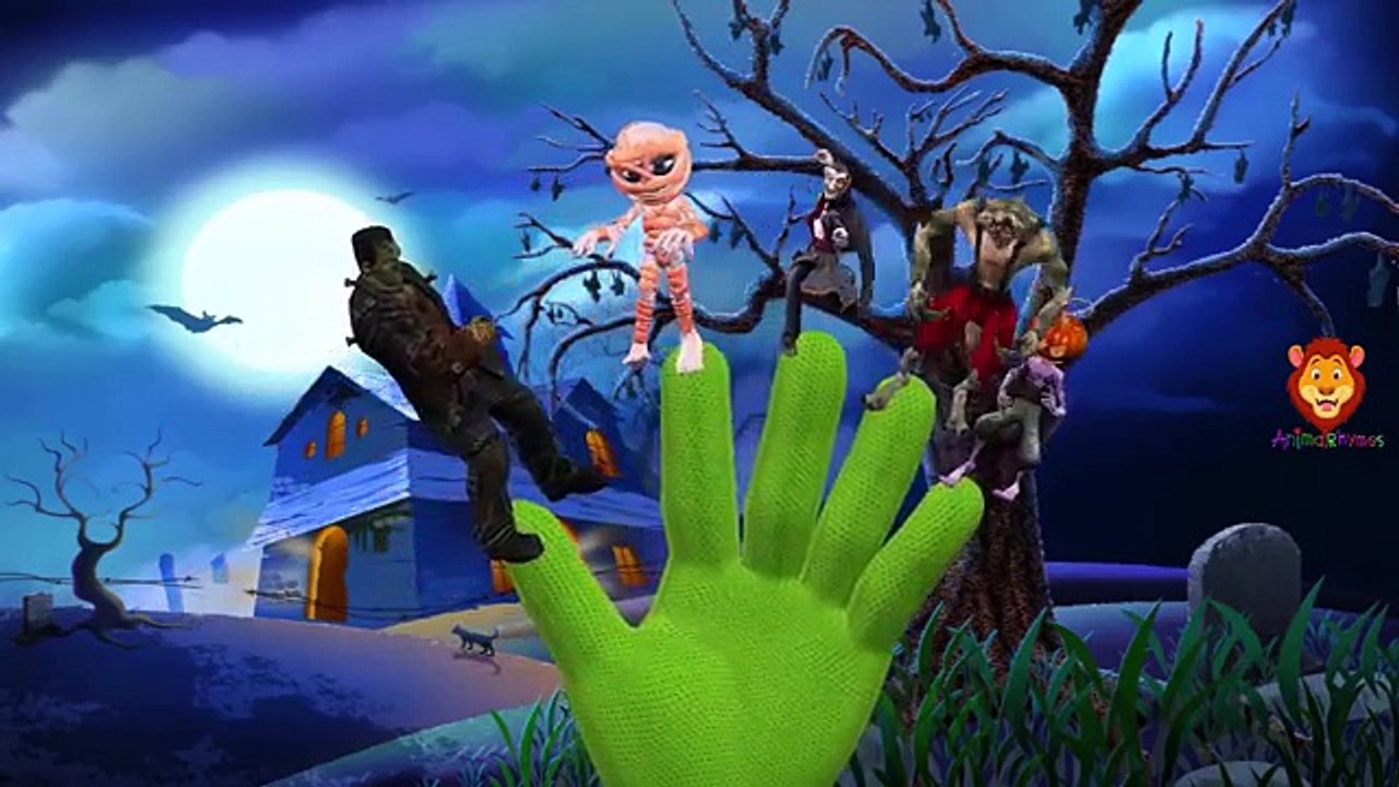Lion, Dinosaurs Halloween Finger Family Songs For Children | Gorilla Finger Family Nursery Rhymes