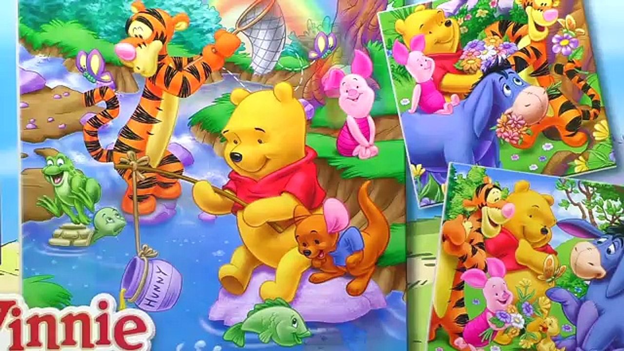 Winnie-The-Pooh Disney Puzzle Games Rompecabezas De Pooh Bear Tiger Piglet Kids Learning Toys