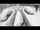 Skiers Take to the Streets of Seattle During Winter Snowstorm
