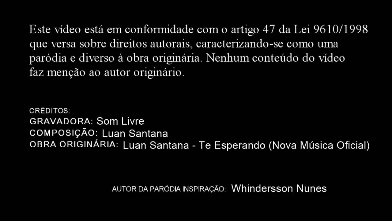 ESPERANDO SINAL DA TIM VOLTAR - Paródia OFICIAL - Te esperando - Luan Santana (Nova música)