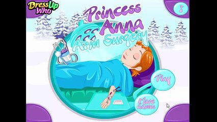Disney Frozen Princess Anna Arm Surgery - Games For Kids