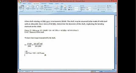Shaft Design Examples Part 1 - cart2galaxy