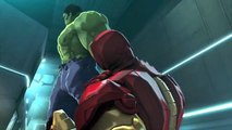 Iron Man & Hulk: Heroes United- Hulk & Iron Man vs Zzax Infected Suits