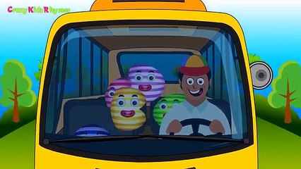 The Wheels On The Bus Nursery Rhyme in English Alphabets ABCD Lets Sing and Dance KIDS