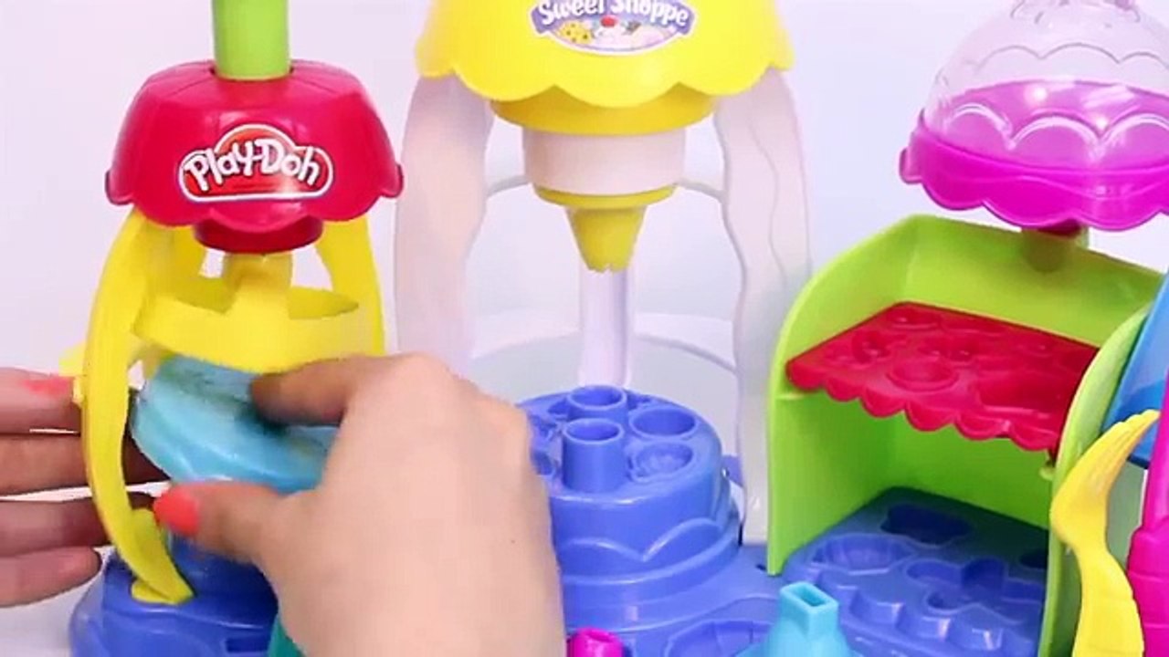 Play Doh Sweet Shoppe Frosting Fun Bakery How to Make Playdough Sweet Confections Hasbro Toys Review