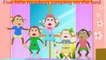 Five Little Monkeys Nursery Rhyme Learning Song Music Lyrics Words For Kids Children Toddlers