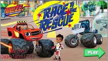 Blaze and The Monster Machines nick jr Nickelodeon - Blaze Race to the Rescue! Nick Jr Game For Kids