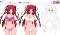 How I Draw using Mouse on Paint  - Mio Naruse - Shinmai Maou no Testament