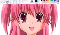 How I Draw using Mouse on Paint  - Yui - Angel Beats