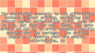 Content Writing and Marketing for SEO