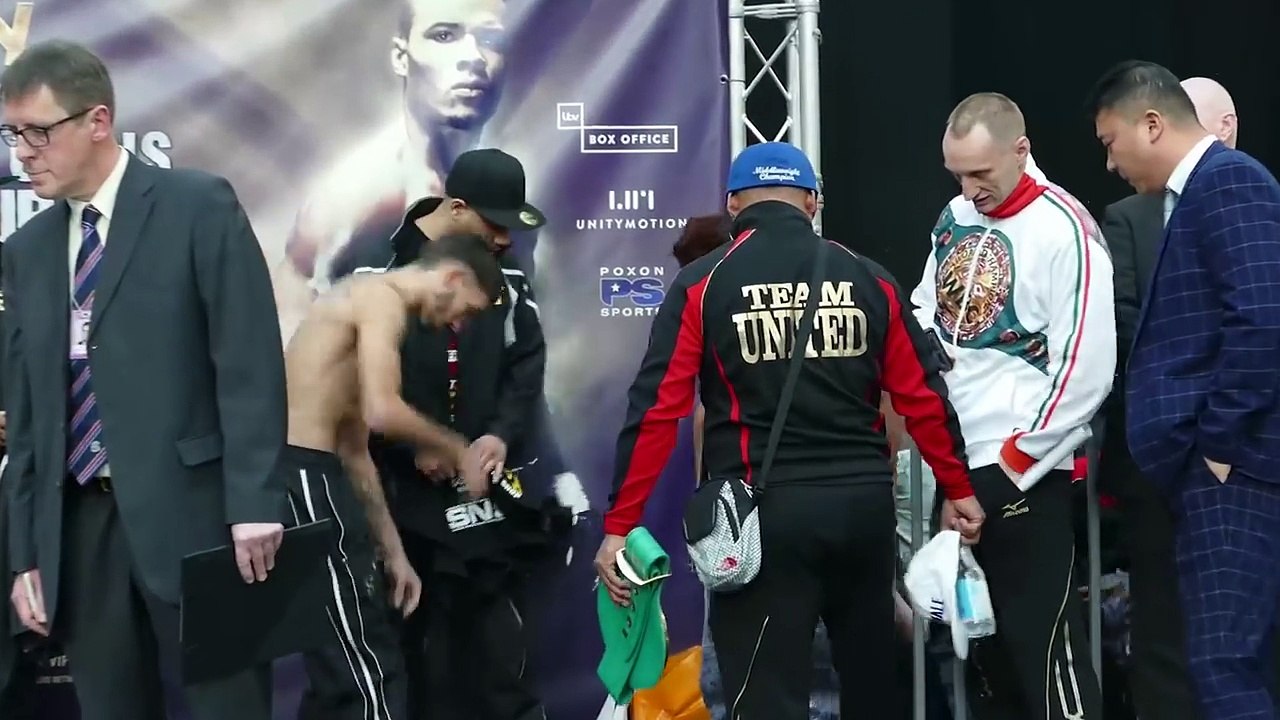 Adrin Diale v Andrew Selby FACE - TO - FACE & WEIGH IN _ Eubank Jr v Quinlan Undercard-LTkmvdCsHjw